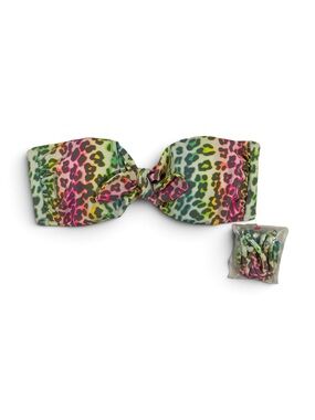 Victoria's Secret Colorful Leopard Bikini Top | Women’s Small | Animal print